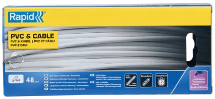 Rapid 12 mm lijmpatronen PVC & Kabels