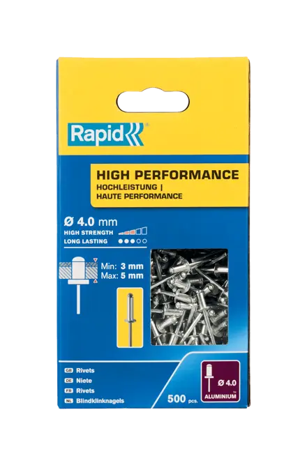 Remaches de alto rendimiento Rapid Ø4.0 x 8 mm