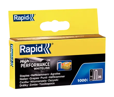 Rapid Nr. 36 kabelnieten wit 14 mm