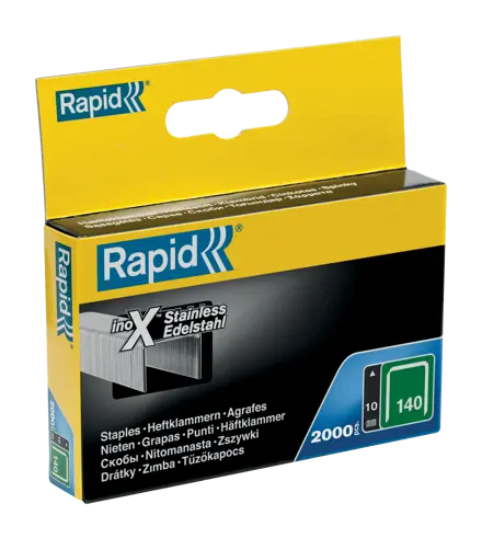 Grapas de acero inoxidable planas Nº 140