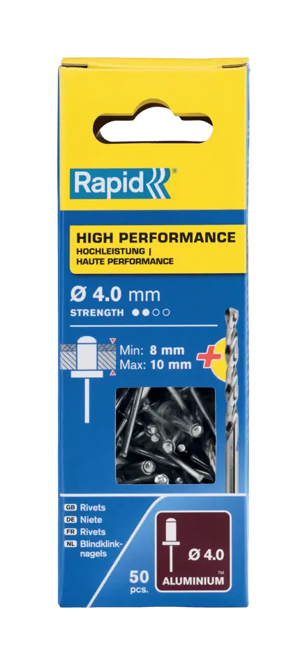 Заклепки Rapid с улучшенными характеристиками Ø4.0 x 14 мм