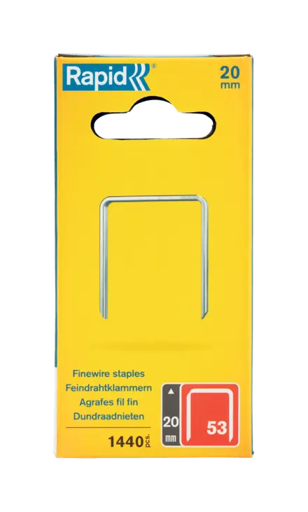 Graffe Rapid tipo 53 filo fine da 20 mm