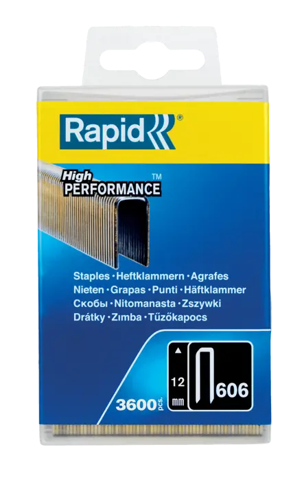 Rapid No606 Narrow Crown Grapas 12 mm