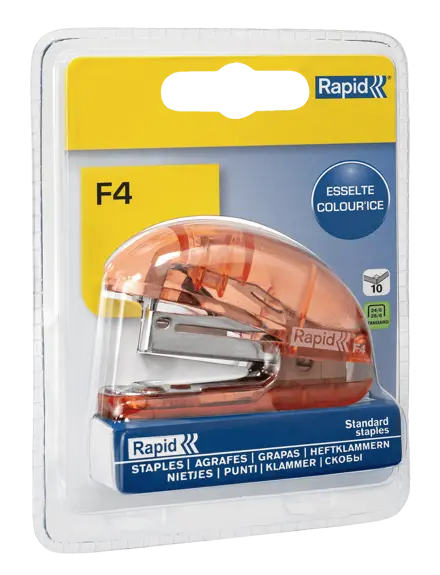 Степлер Rapid F4 Colour'Ice, в блистере
