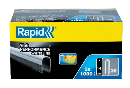 Rapid Nr. 36 kabelklammer hvid 14 mm