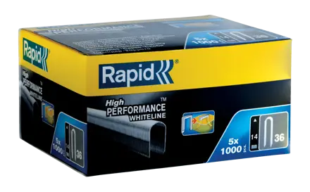 Rapid Nr. 36 kabelklammer hvid 14 mm