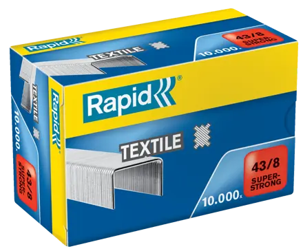 Rapid SuperStrong Heftklammern 43/8 Textil