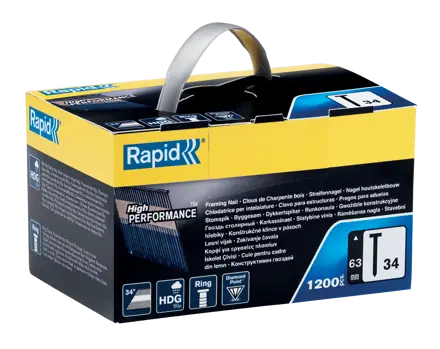 Rapid Nr. 34 HDG 34-D-søm 63 mm