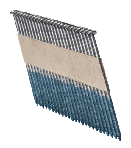 Rapid Nr. 34 stripnagels 63 mm geringd, blank staal