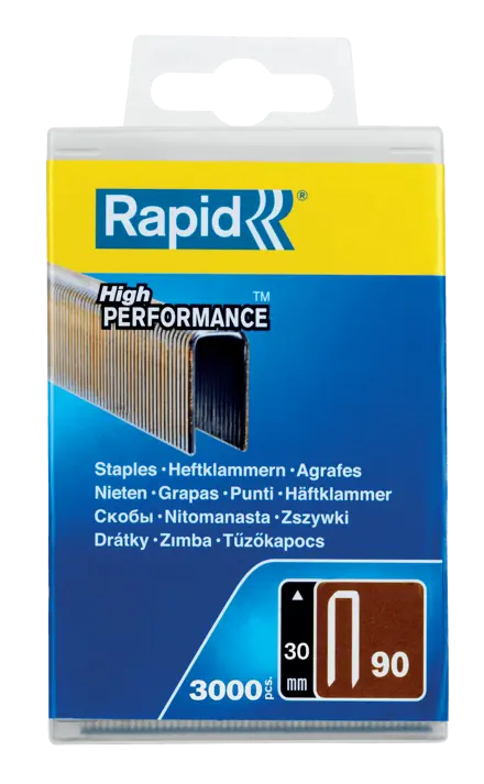 Узкие утолщенные скобы Rapid No. 90 30 мм