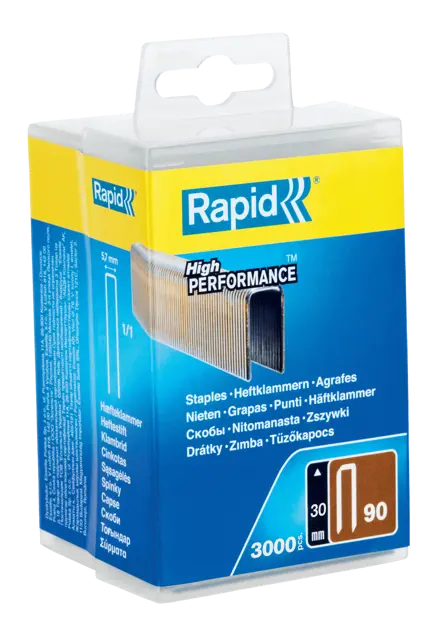 Узкие утолщенные скобы Rapid No. 90 30 мм