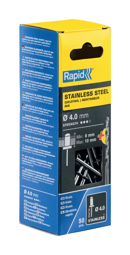 Rivetti Rapid Acciaio INOX Ø4.0 x 14 mm