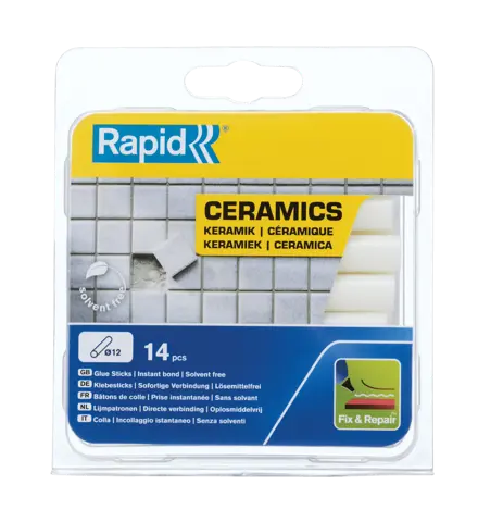 Rapid 12 mm lijmpatronen Keramiek