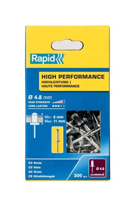 Rapid High performance blindklinknagels Ø4,8 x 14 mm