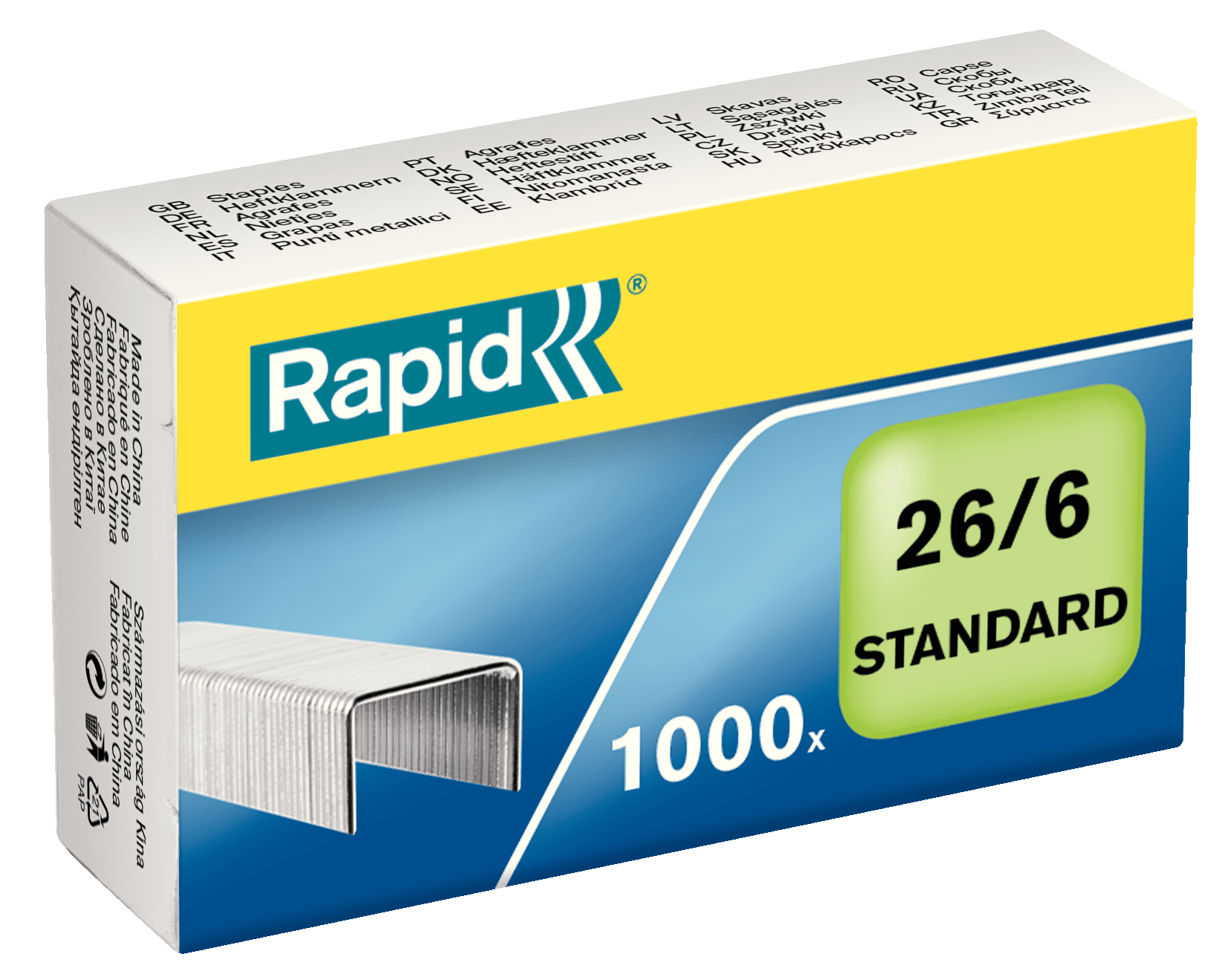 Rapid Standard Staples 26/6 - Staples and Accessories | RAPID