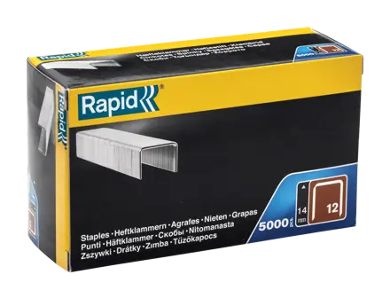 Плоские скобы Rapid No. 12 14 мм