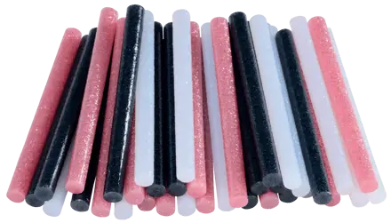 Rapid 7 mm lijmpatronen Glitter Gekleurd