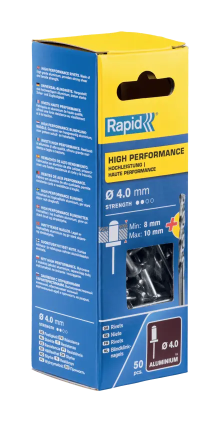 Rapid High performance blindnitte Ø 4,0 x 14mm