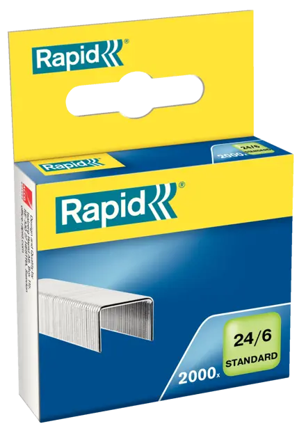 Niitit Rapid Standard 24/6 Galvanoitu 2000/ltk