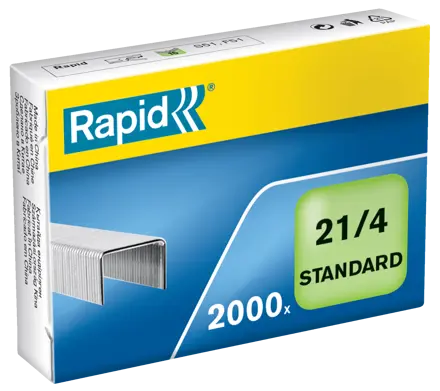Heftestift Rapid Standard 21/4 Galvanisert Eske/2000