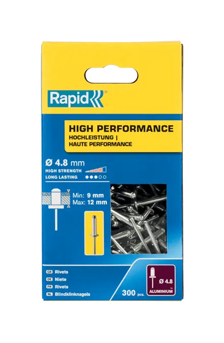 Rapid High performance blindnitte Ø4.8 x 16 mm