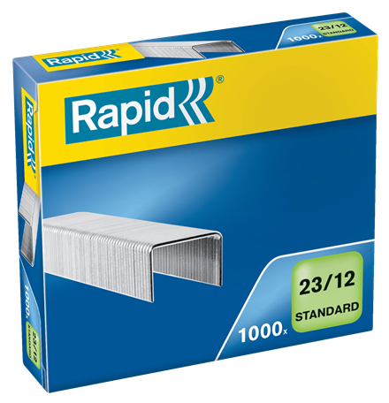 Rapid 24869400 23/12 mm Standard Staple 