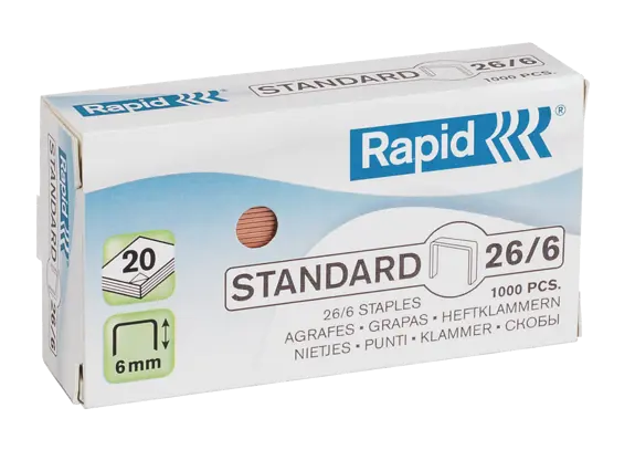 Rapid 26/6 Standard Staples 24861500