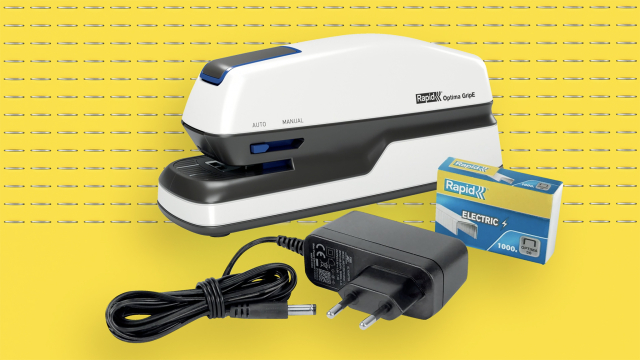 Rexel Rapid Grapadora Eléctrica Contactless Optima GripE, Grapadora  Automática con 1000 Grapas Incluidas, Grapadora Color Blanco, Hasta 20  Hojas, 2102349 : : Oficina y papelería